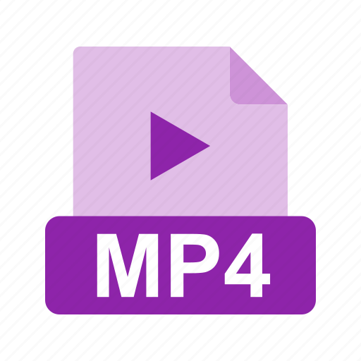 Extension, file, file format, media, mp4, video icon - Download on Iconfinder