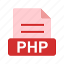 extension, file, file format, php