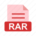 extension, file, file format, rar