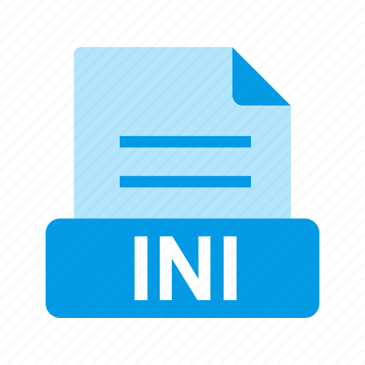 Extension, file, file format, ini icon - Download on Iconfinder