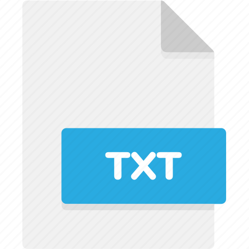 Extension, file, file format, file formats, format, txt, type icon - Download on Iconfinder