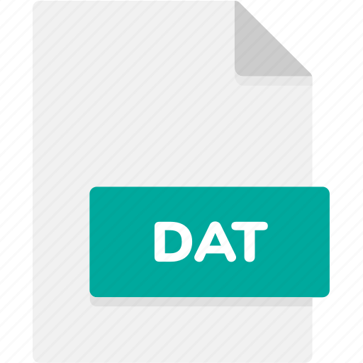 Dat, extension, file, file format, file formats, format, type icon - Download on Iconfinder