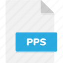 extension, file, file format, file formats, format, pps, type