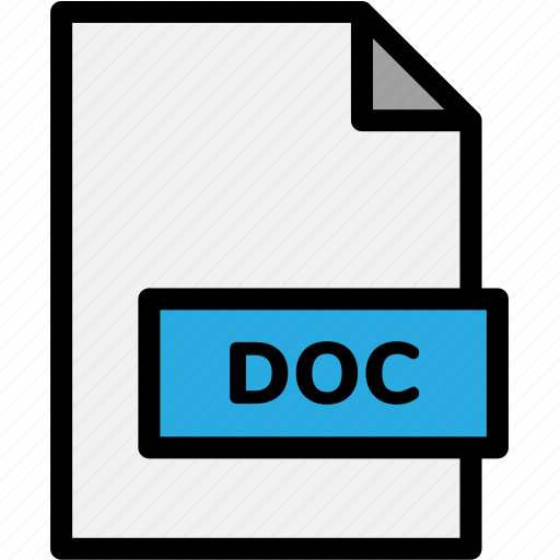 Doc, extension, file, file format, file formats, format, type icon - Download on Iconfinder
