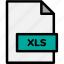 extension, file, file format, file formats, format, type, xls 