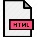extension, file, file format, file formats, format, html, type