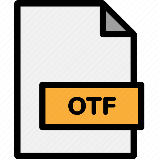 Extension, file, file format, file formats, format, otf, type icon - Download on Iconfinder