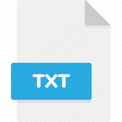 Extension, file, file format, file formats, format, txt, type icon - Download on Iconfinder