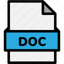 doc, extension, file, file format, file formats, format, type