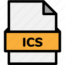 extension, file, file format, file formats, format, ics, type