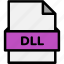 dll, extension, file, file format, file formats, format, type 