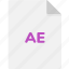 ae, extension, file, file format, file formats, format, type 