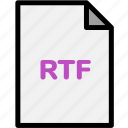 extension, file, file format, file formats, format, rtf, type 