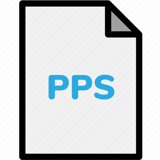 Extension, file, file format, file formats, format, pps, type icon - Download on Iconfinder