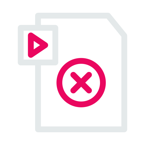 Delete, document, extension, file, format, video icon - Download on Iconfinder