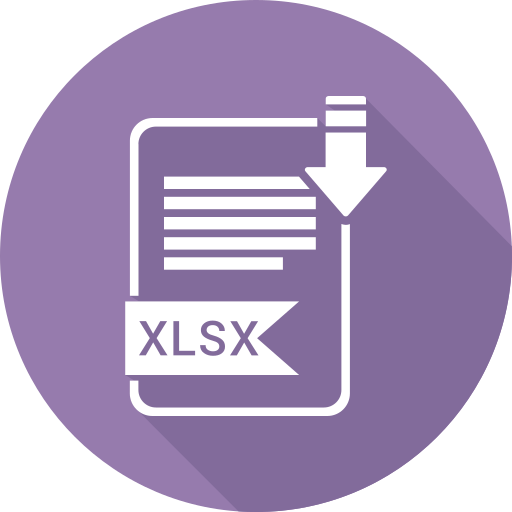 Document, extension, folder, paper, xlsx icon - Free download