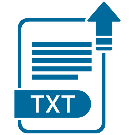 Extension, file, format, paper, txt icon - Free download