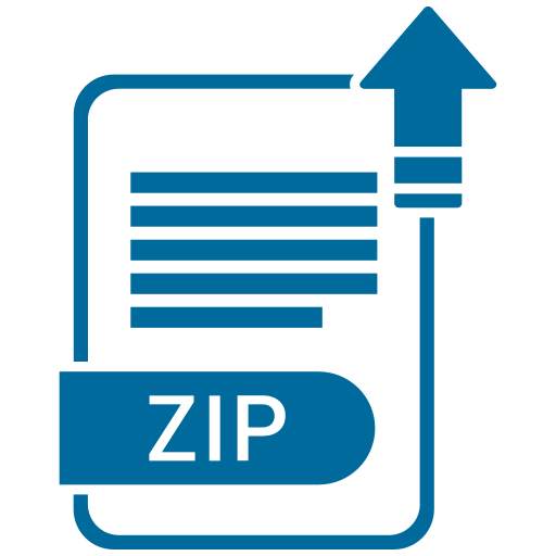 Extension, file, format, paper, zip icon - Free download