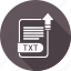 document, extension, file, txt, type 