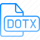 document, file, dotx, data, storage, folder, format