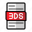 3ds, file, type, extension, file type, file format, document 