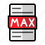 max, 3ds, file, type, file type, file format, document 