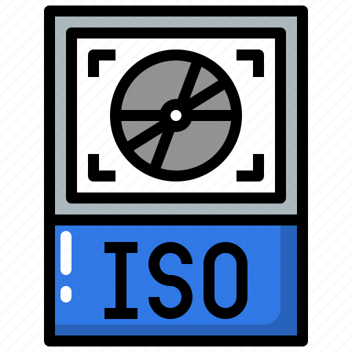 Iso, tool, photo, camera, interface, file, types icon - Download on Iconfinder
