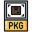 pkg, format, extension, archive, document 