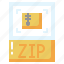 zip, file, document, format, compressed 