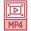 mp4, format, extension, archive, document