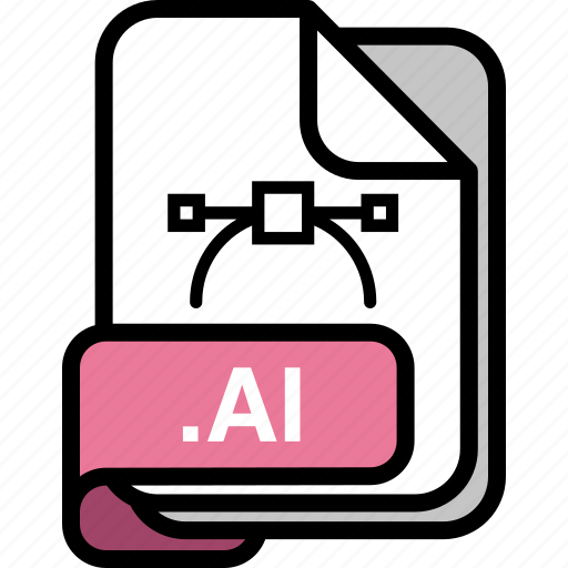 Ai, file, format, document, document formats, file type isolated, clip art icon - Download on Iconfinder