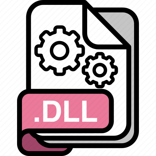 Dll, file, format, document, document formats, file type isolated, clip art icon - Download on Iconfinder