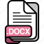 docx, file, format, document, document formats, file type isolated, clip art 