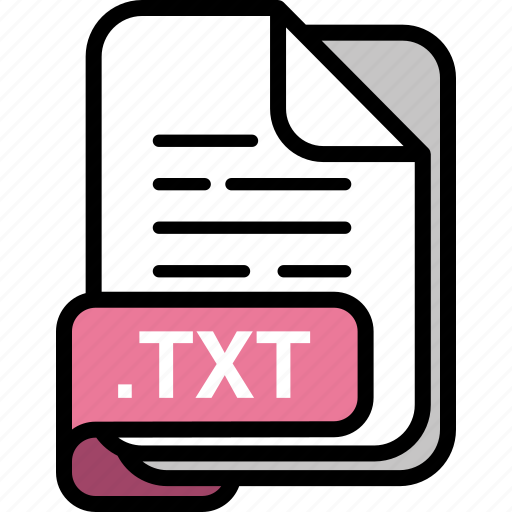 Txt, file, format, document, document formats, file type isolated, clip art icon - Download on Iconfinder