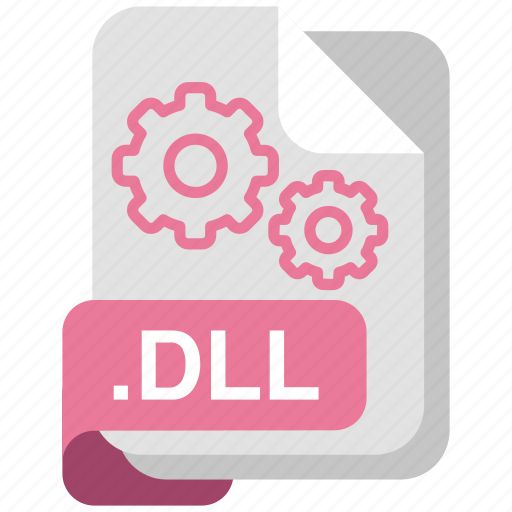Dll, file, format, document, document formats, file type isolated, clip art icon - Download on Iconfinder