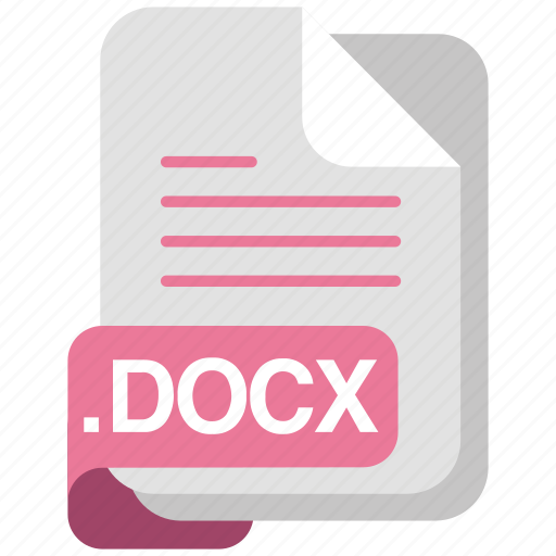 Docx, file, format, document, document formats, file type isolated, clip art icon - Download on Iconfinder