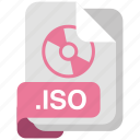 iso, file, format, document, document formats, file type isolated, clip art
