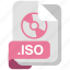 iso, file, format, document, document formats, file type isolated, clip art 