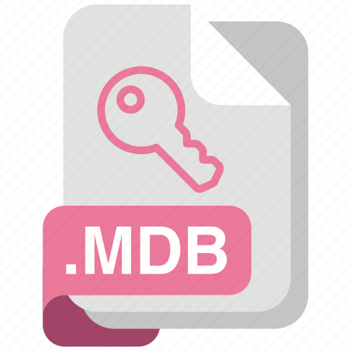 Mdb, file, format, document, document formats, file type isolated, clip art icon - Download on Iconfinder