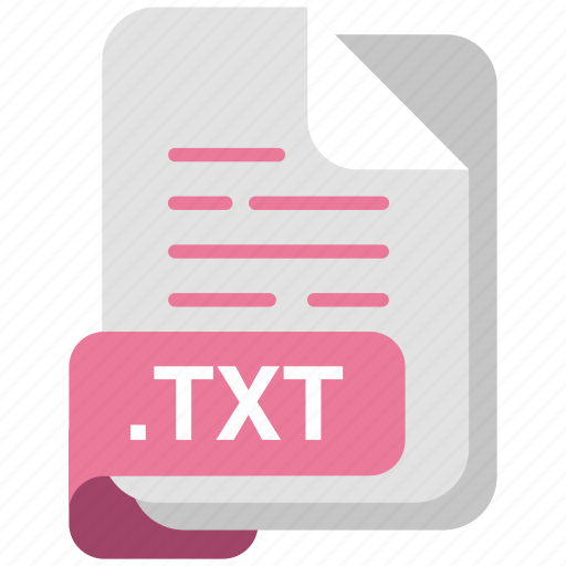Txt, file, format, document, document formats, file type isolated, clip art icon - Download on Iconfinder