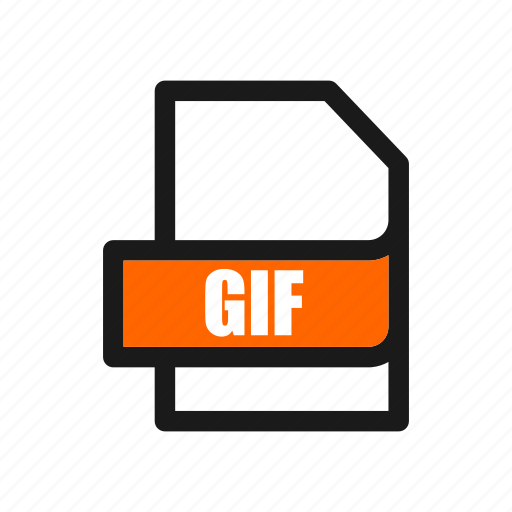 File, gif, interface, orange, type, user icon - Download on Iconfinder
