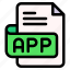 app, file, type, format, extension, document 