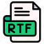 rtf, file, type, format, extension, document 