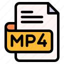 mp4, file, type, format, extension, document