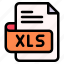 xls, file, type, format, extension, document 