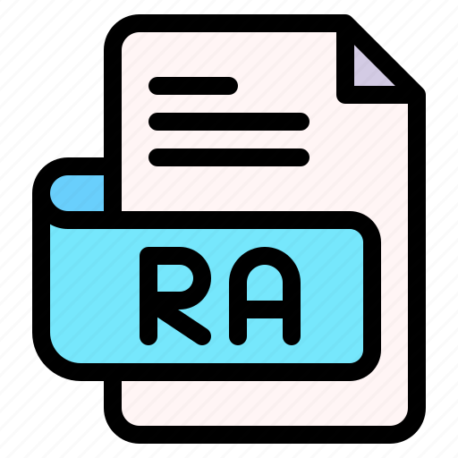 Ra, file, type, format, extension, document icon - Download on Iconfinder