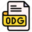 odg, file, type, format, extension, document 