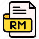 rm, file, type, format, extension, document