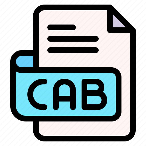 Cab, file, type, format, extension, document icon - Download on Iconfinder