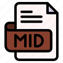 mid, file, type, format, extension, document